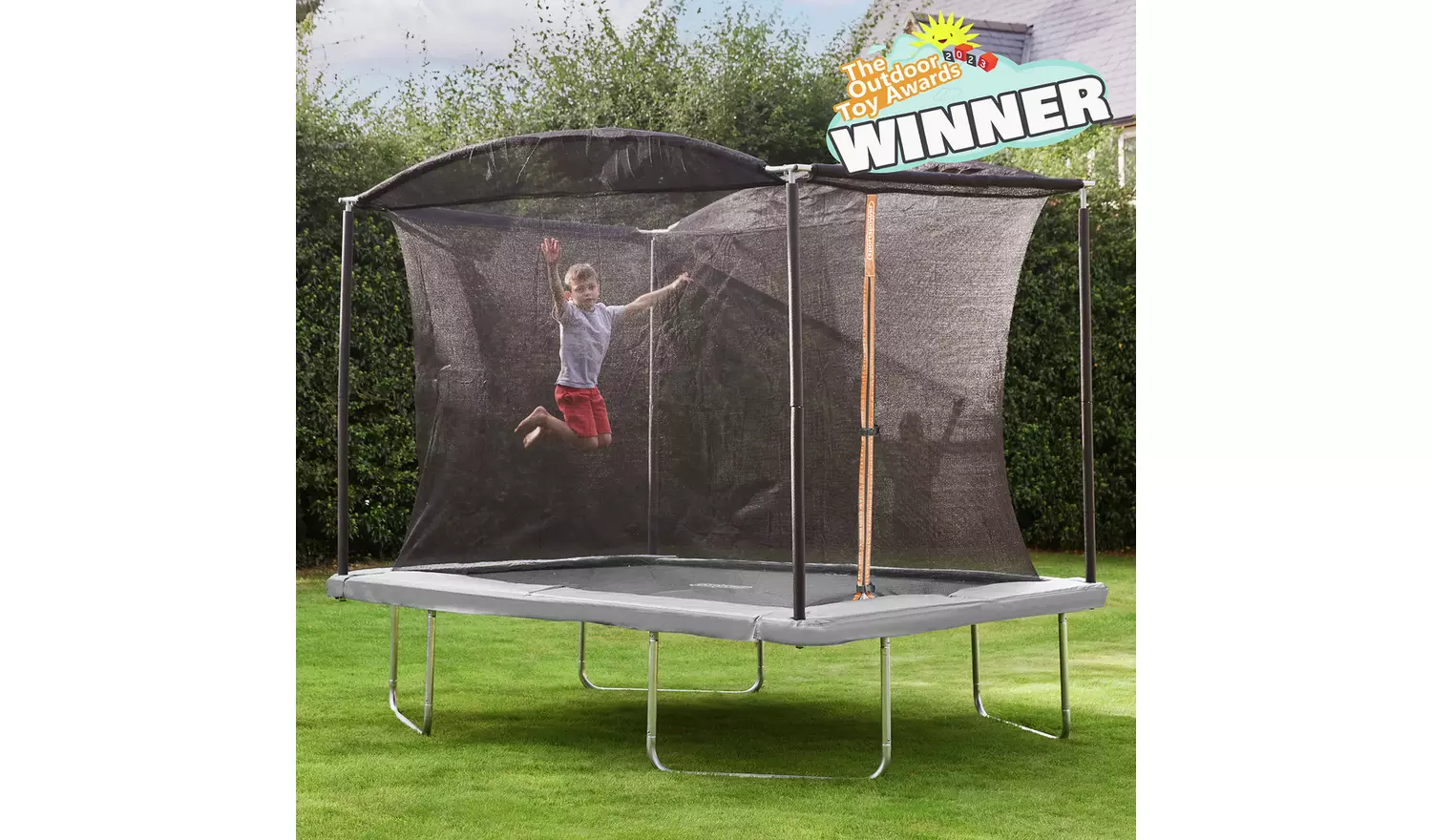 Sportspower 10ft x 8ft Rectangular Trampoline with Enclosure