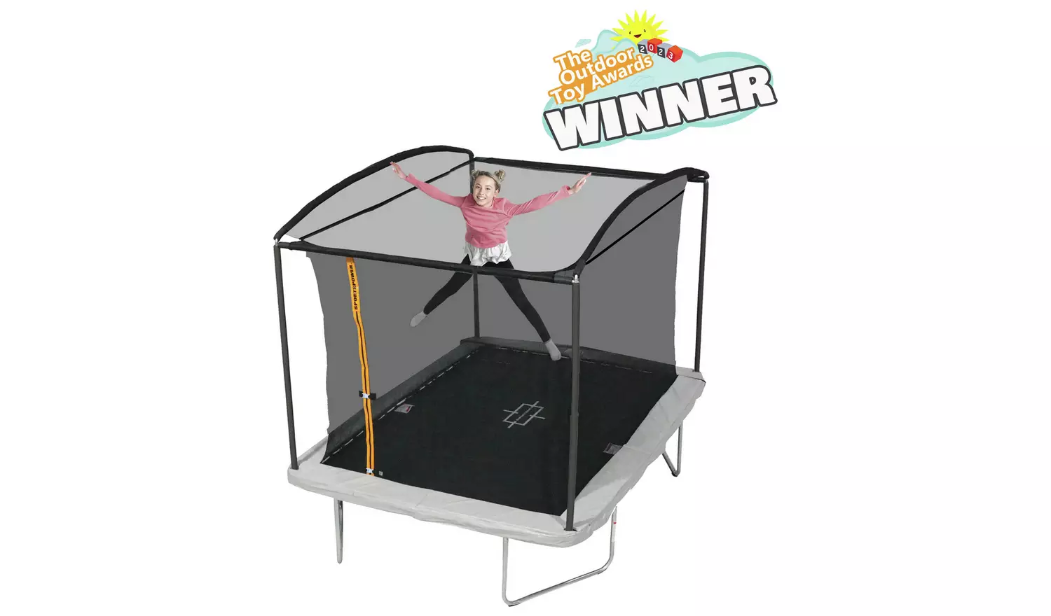 Sportspower 10ft x 8ft Rectangular Trampoline with Enclosure