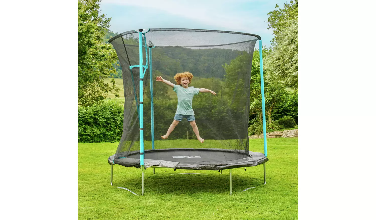 TP Toys 8ft Kids Trampoline With Igloo Door and Enclosure