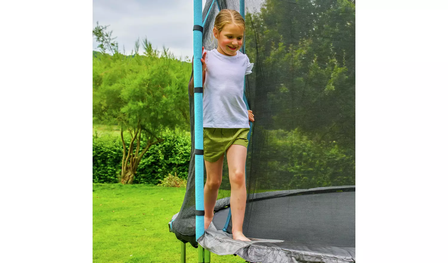 TP Toys 8ft Kids Trampoline With Igloo Door and Enclosure