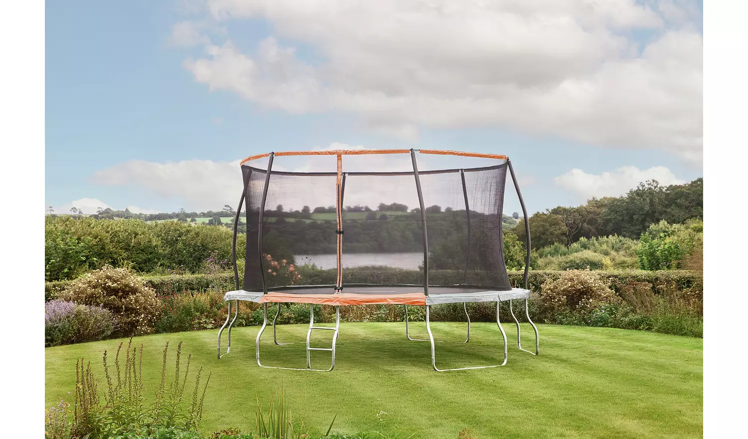 Sportspower 14ft Outdoor Kids Trampoline with Enclosure