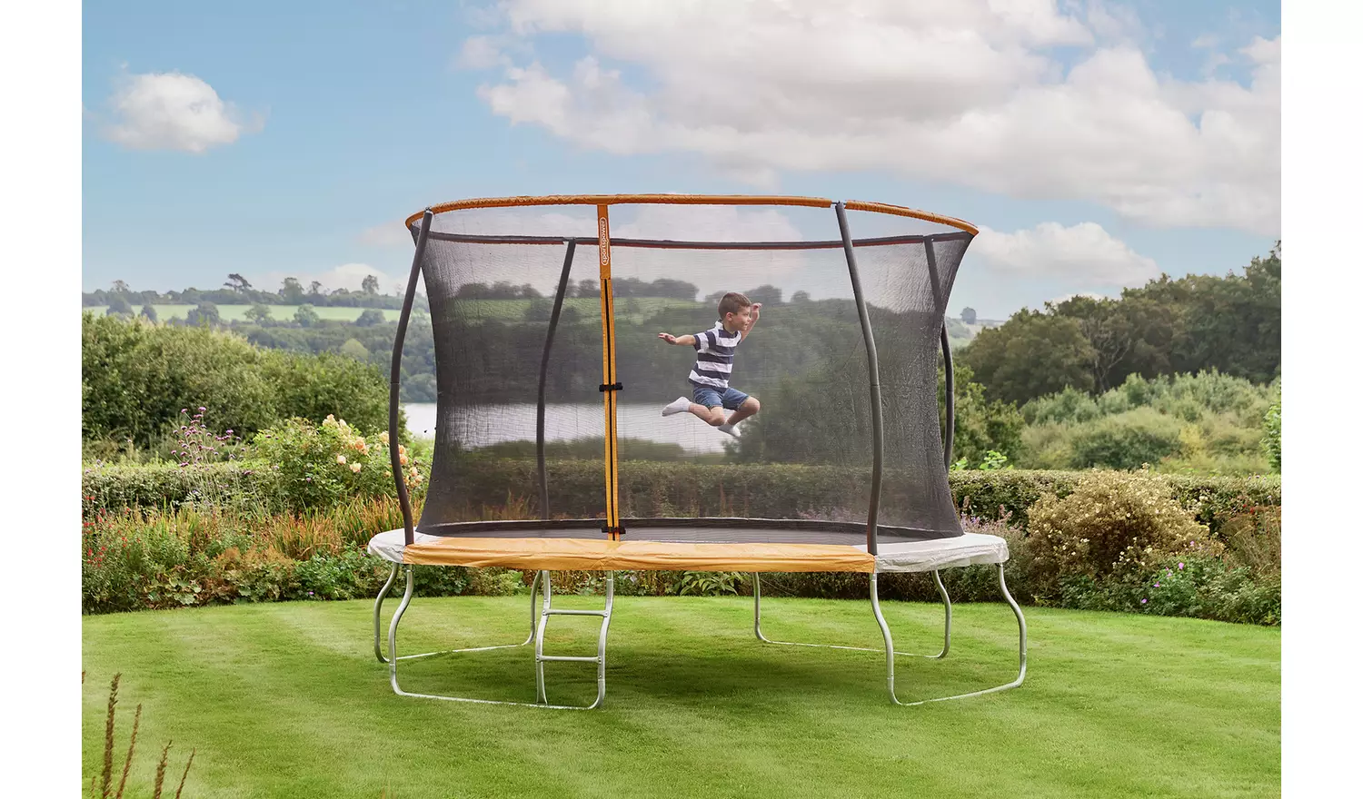 Sportspower 12ft Outdoor Kids Trampoline with Enclosure