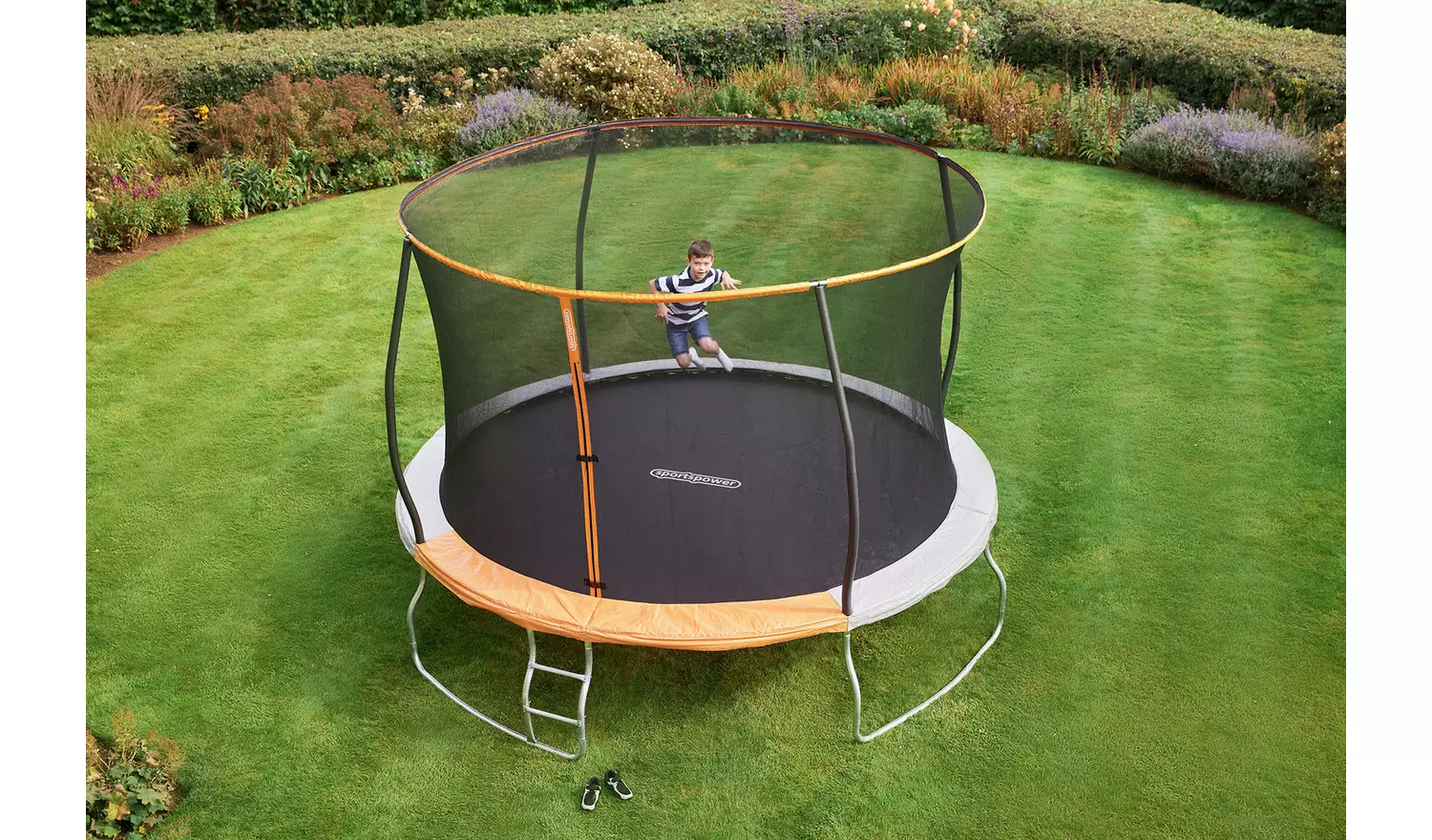 Sportspower 12ft Outdoor Kids Trampoline with Enclosure