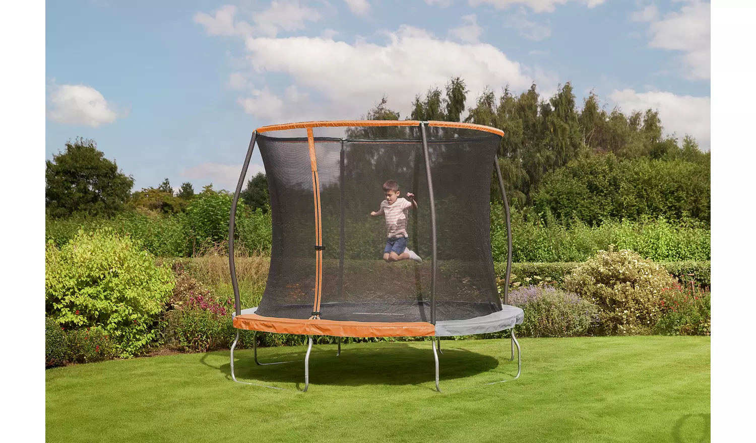 Sportspower 8ft Outdoor Kids Trampoline with Enclosure