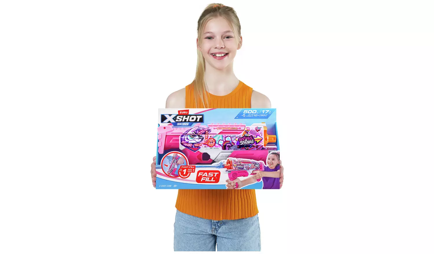 XSHOT Water Fill Hyperload Skins - Pink