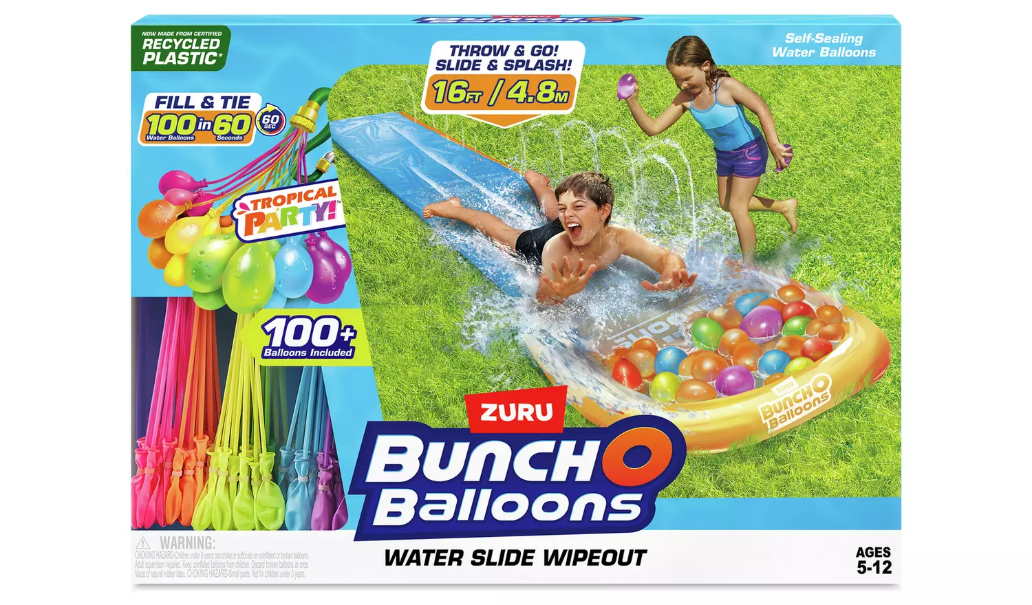ZURU Bunch O Balloons Tropical Party Water Slide Wipeout