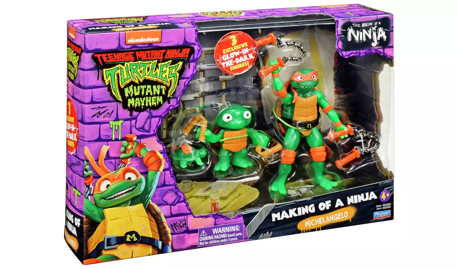 TMNT Michaelangelo Evolution Action Figures- Pack of 3