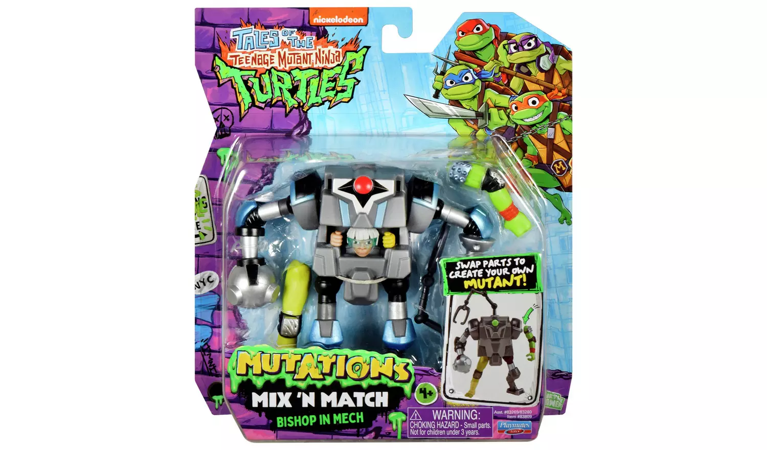 Teenage Mutant Ninja Turtle Mix N Match Mutant Bishop Figure
