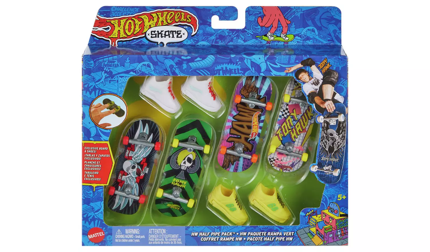 Hot Wheels Skate 4-Pack Fingerboard Assortment