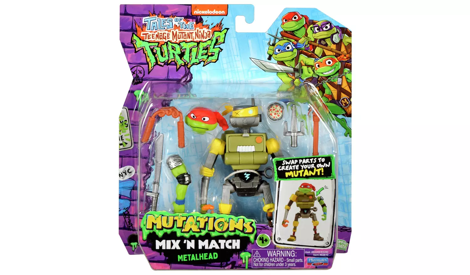 Teenage Mutant Ninja Turtle Mix N Match Leo Metalhead Figure