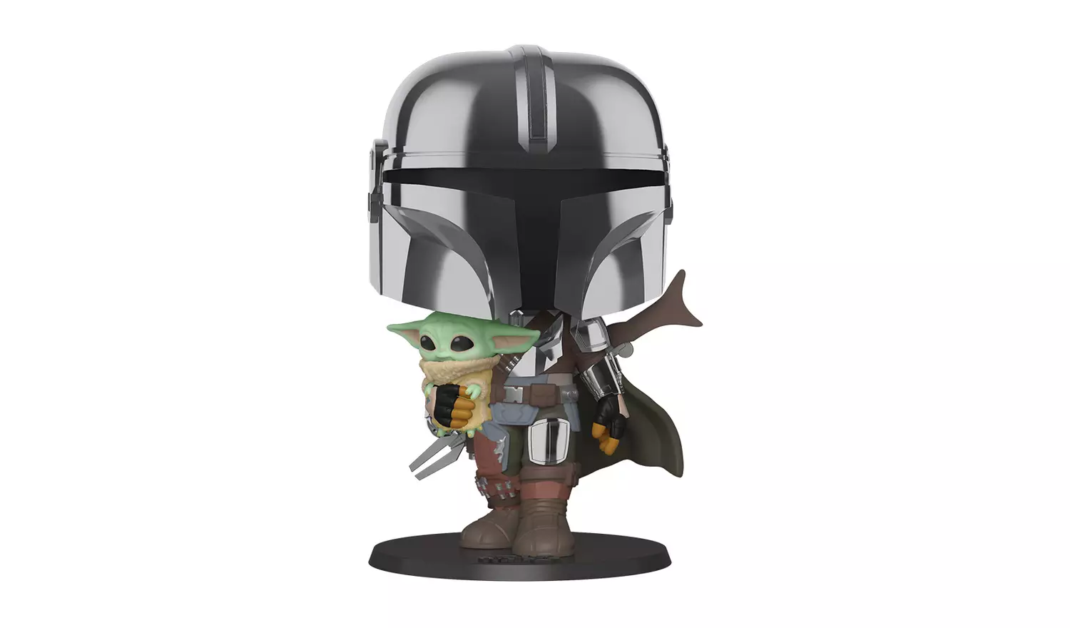 Star Wars Pop Mandalorian with Chrome Figure