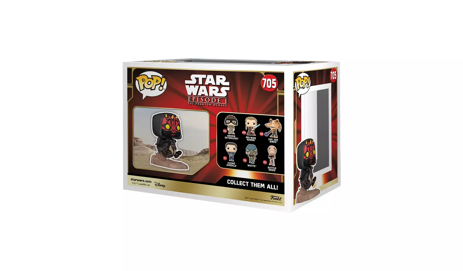 Star Wars Pop Rides Deluxe Darth Mall On Bloodfin Figure