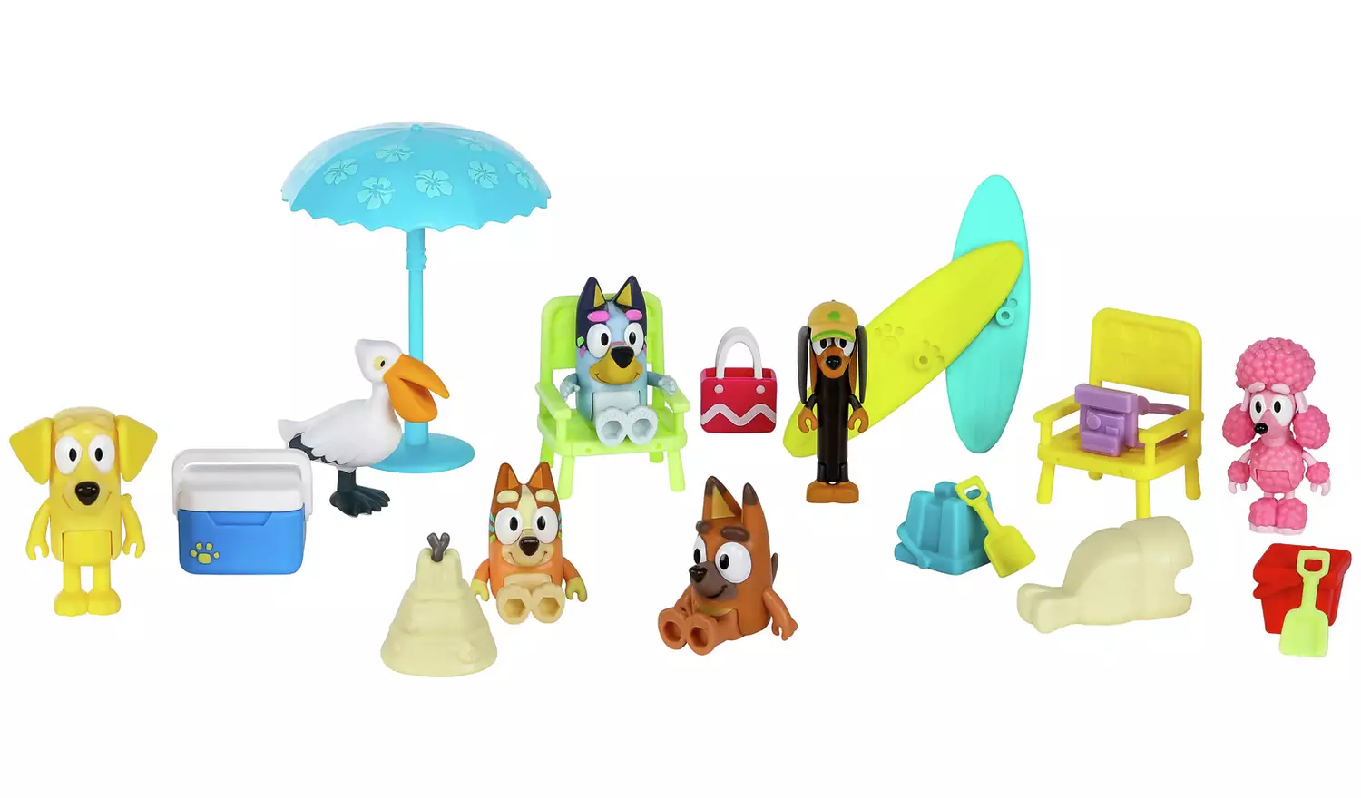 Bluey Beach Figures And Accessories Multipack Exclusive