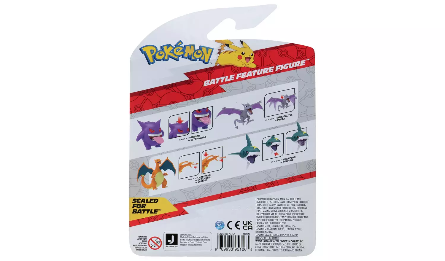 Pokemon Gengar 4.5 Inch Battle Feature Figure