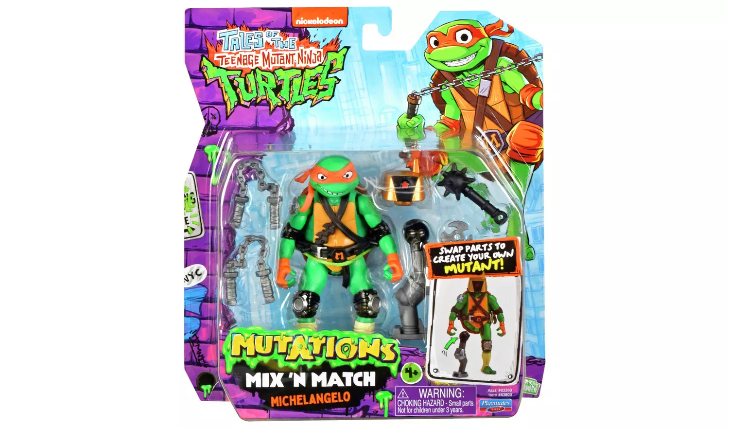 Teenage Mutant Ninja Turtle Mix N Match Michelagelo Figure