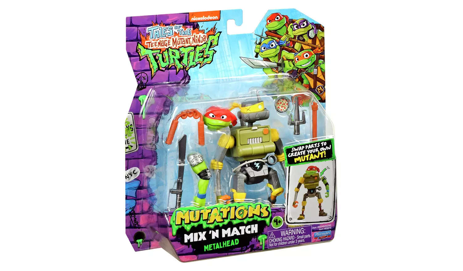 TMNT Mix N Match Metalhead 4.5 inch Mutant Figure