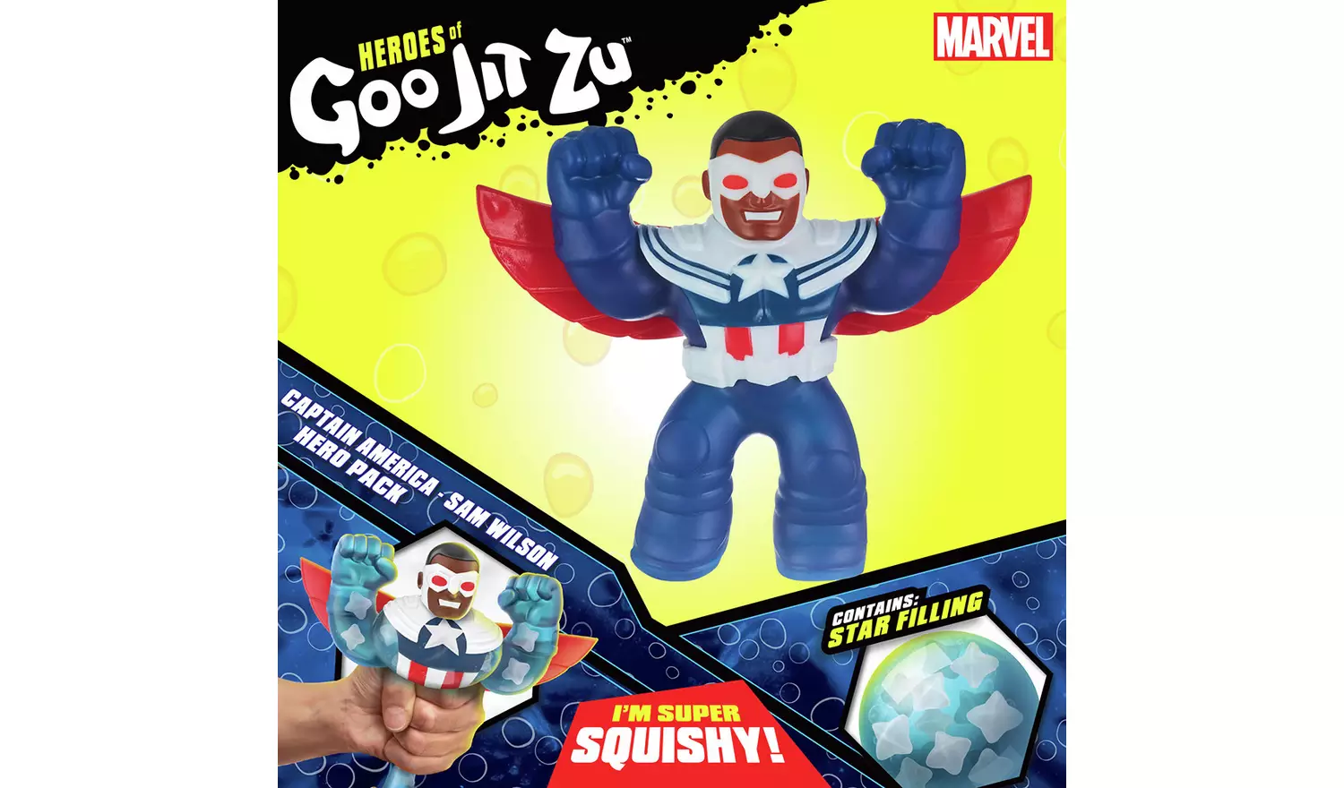 Heroes of Goo Jit Zu Captain America Figure