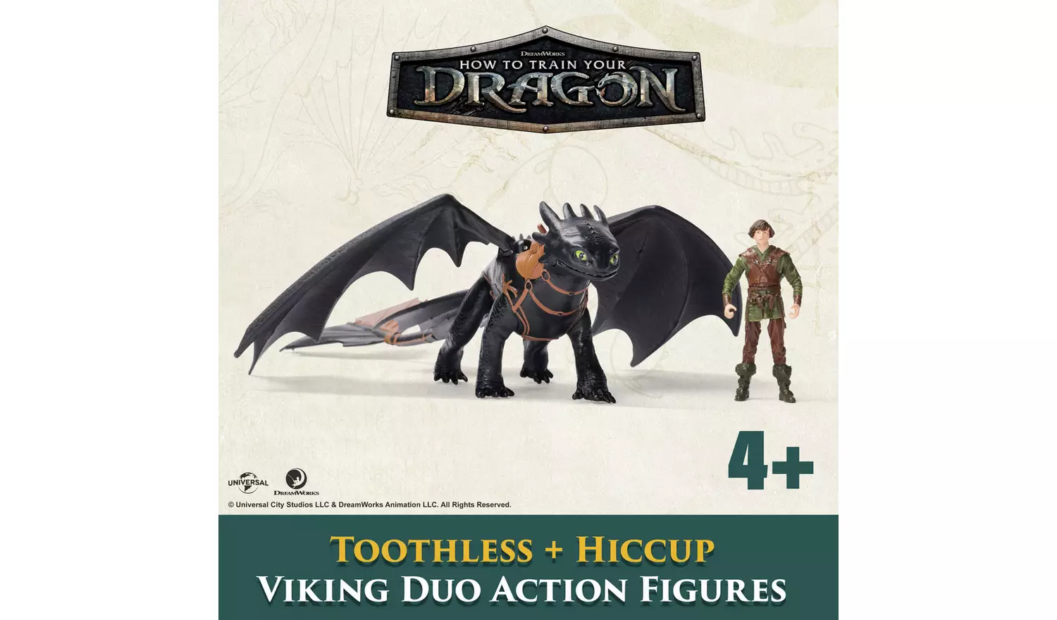 How To Train Your Dragon Toothless & Hiccup Figure Set  