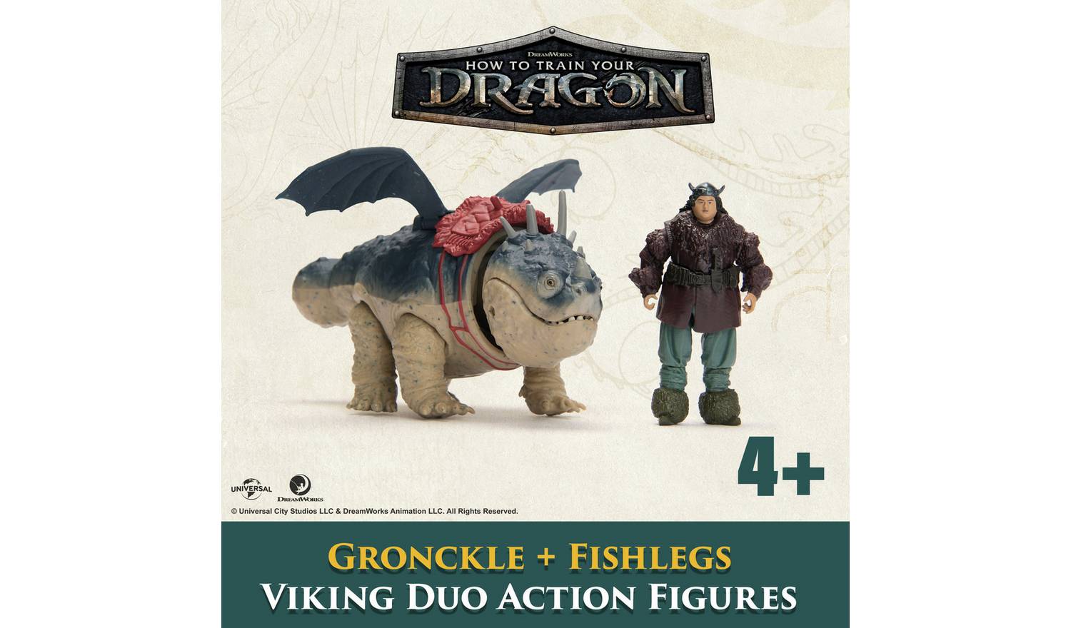 How To Train Your Dragon Gronkle & Fishlegs Figure Set