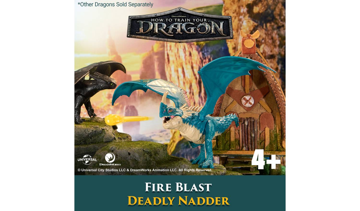 How To Train Your Dragon Fire Blast Deadly Nadder