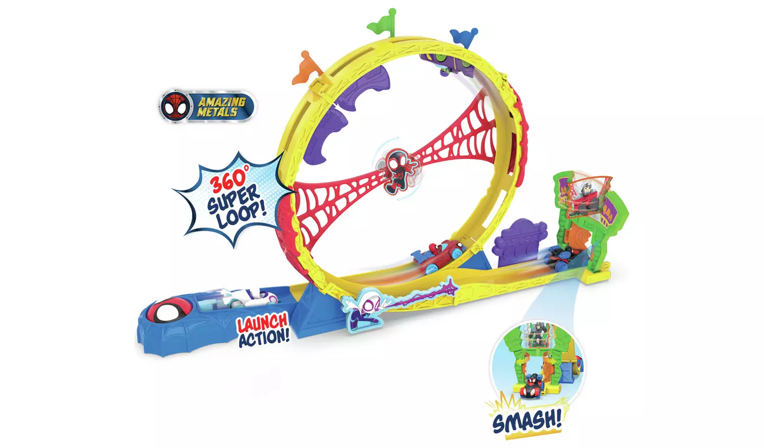 Marvel Spidey and His Amazing Friends Super Loop Track Set