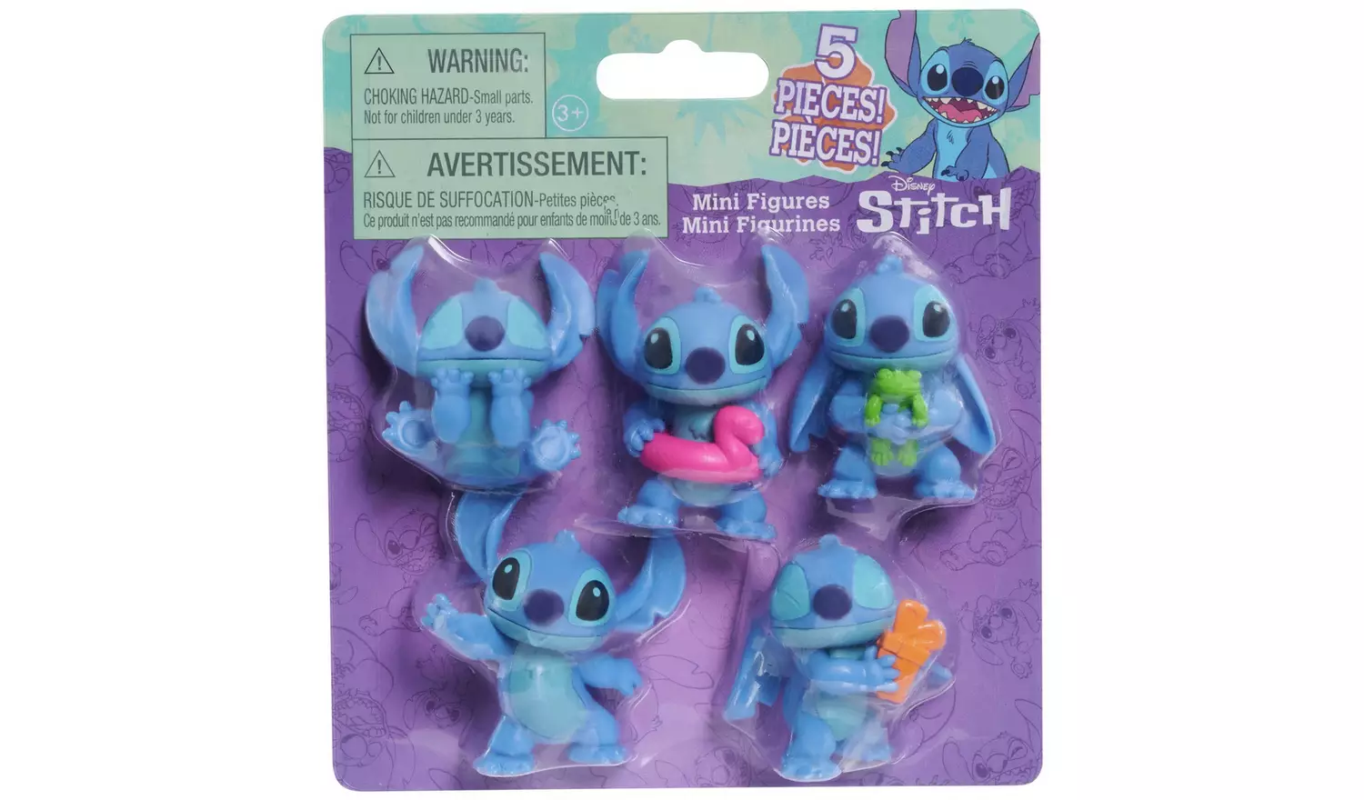 Disney Stitch Collectible Figure-Pack of 5