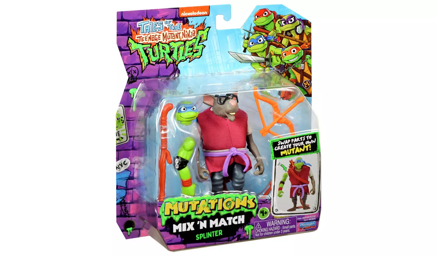 Teenage Mutant Ninja Turtles Mix N Match Splinter Figure