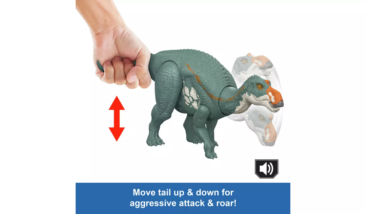 Jurassic World Rebirth Wild Roar Maiasaura Dinosaur Toy