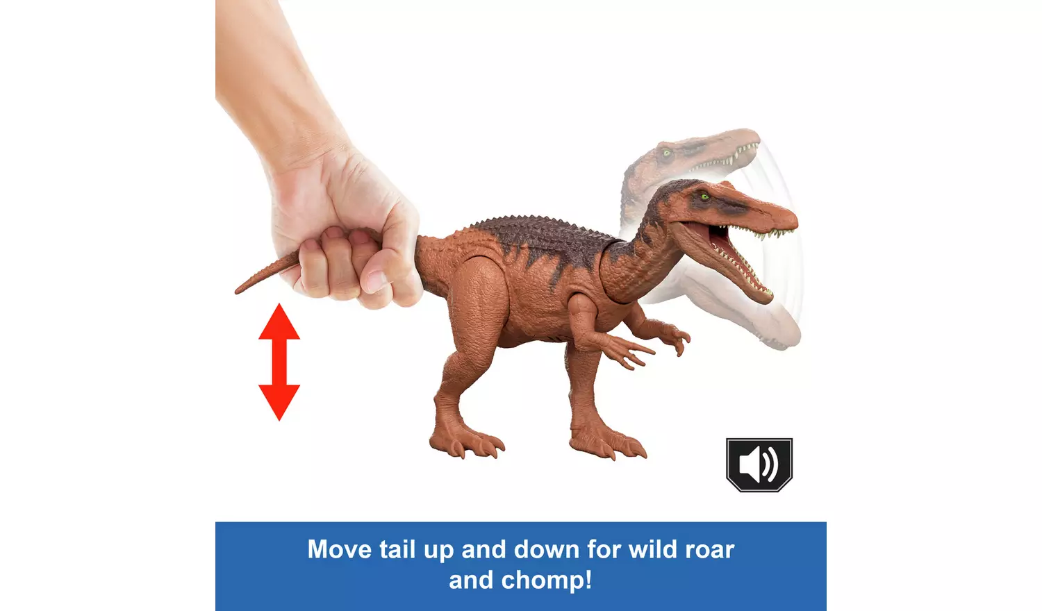 Jurassic World Rebirth Wild Roar Baryonyx Dinosaur Toy