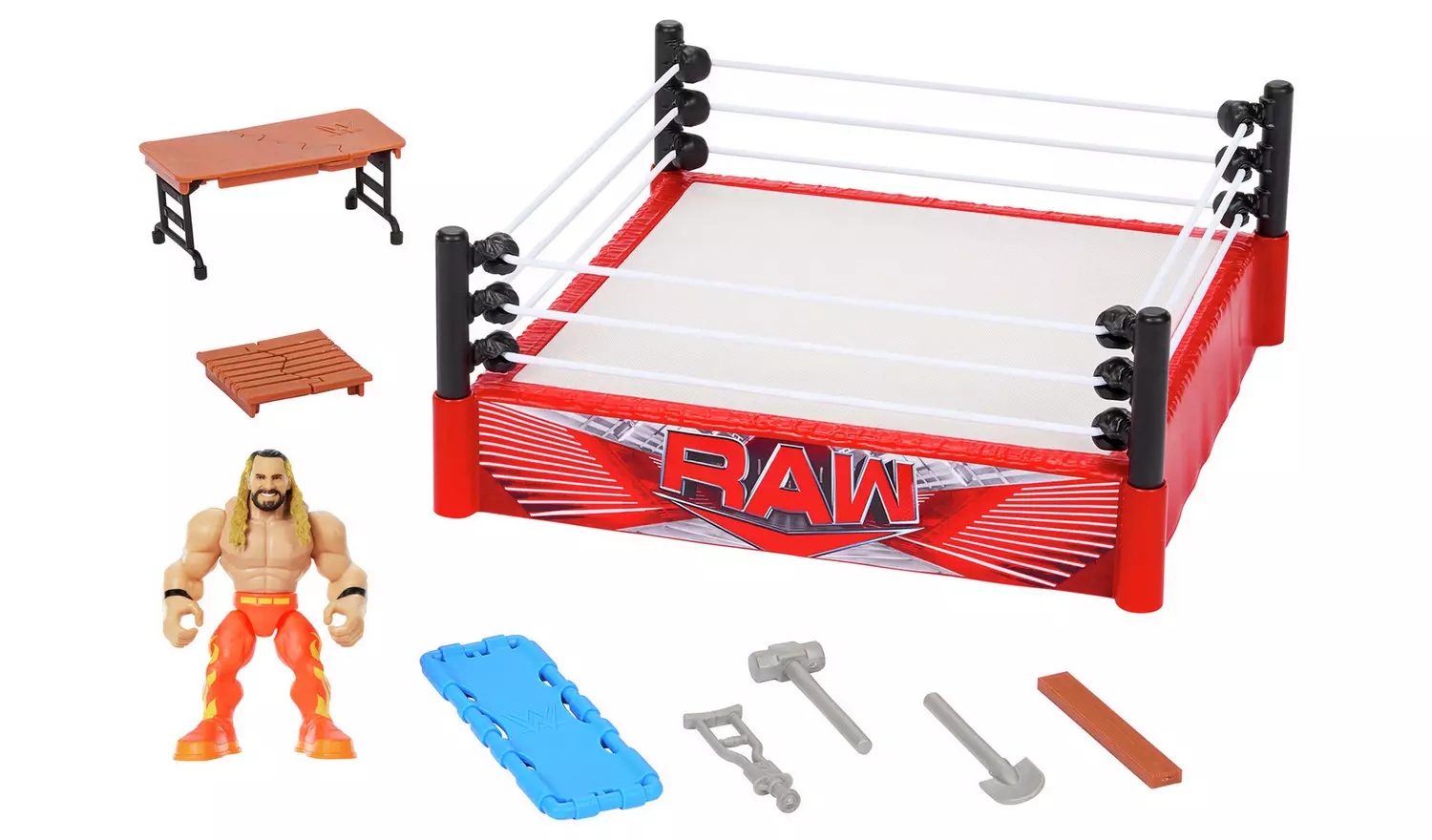 WWE Knuckle Crunchers Rebound RingPlayset & Figure