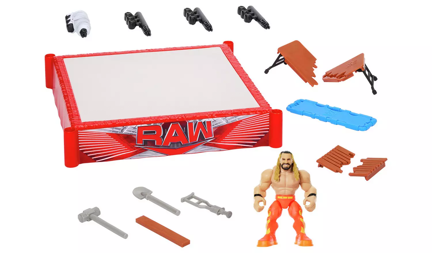 WWE Knuckle Crunchers Rebound RingPlayset & Figure