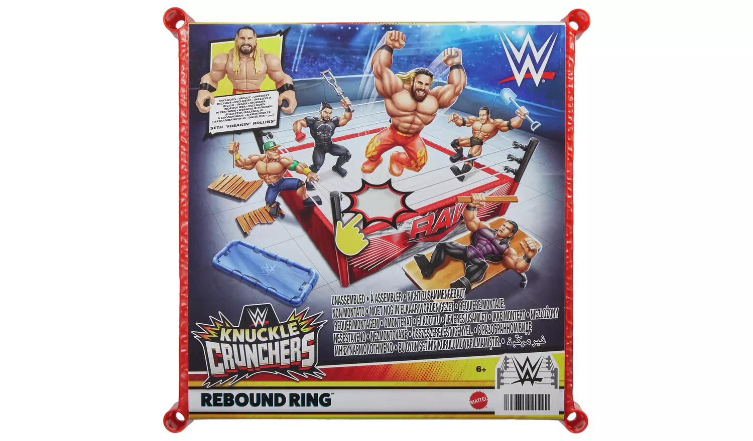 WWE Knuckle Crunchers Rebound RingPlayset & Figure