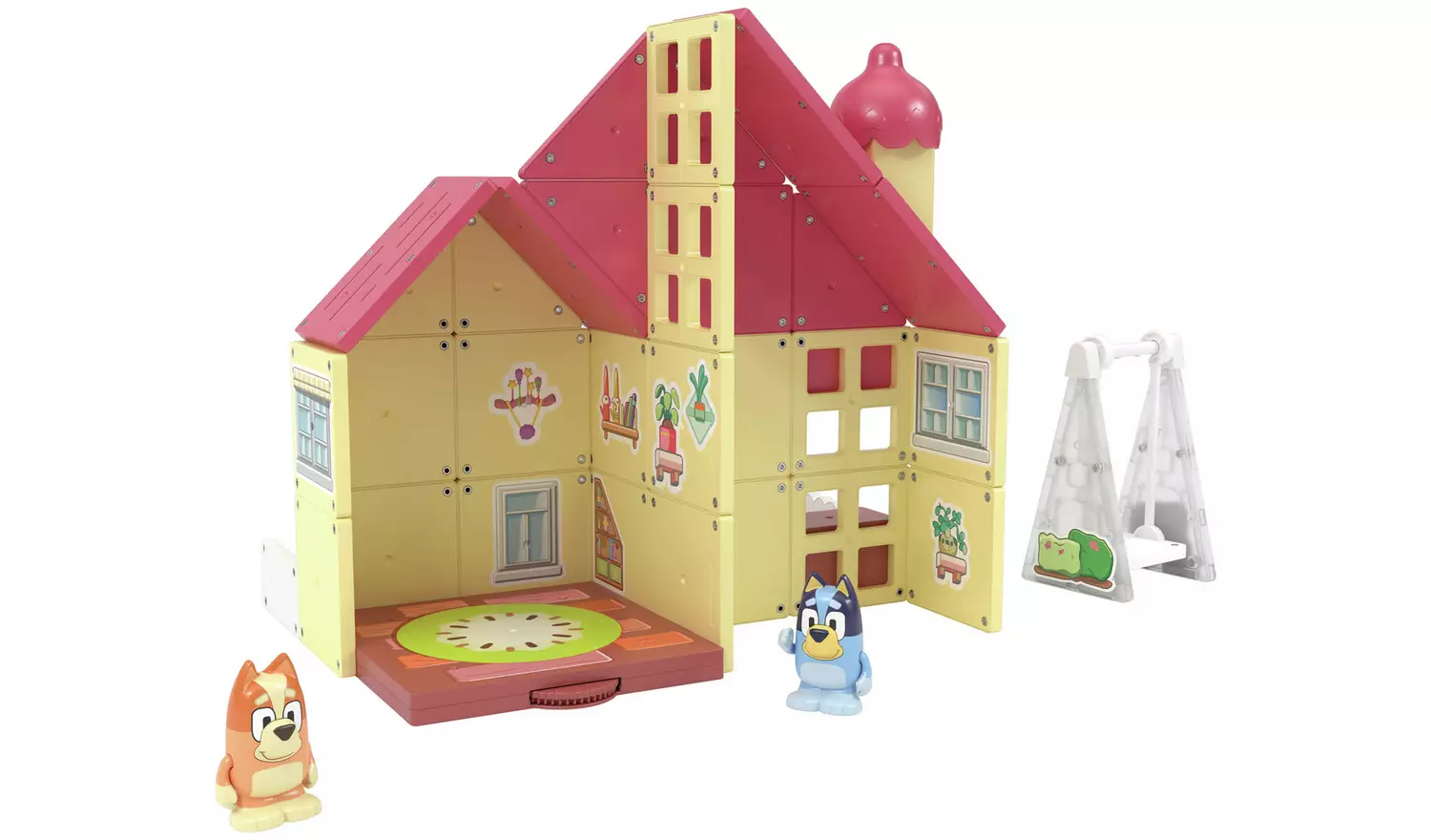 Tile Town Bluey Heeler Home Magnetic Tile Playset