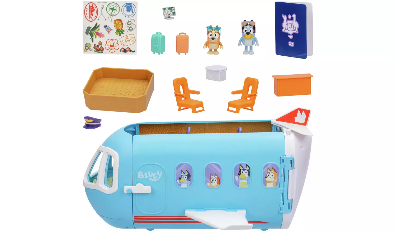 Bluey 3-In-1 Airplane Transforming Playset