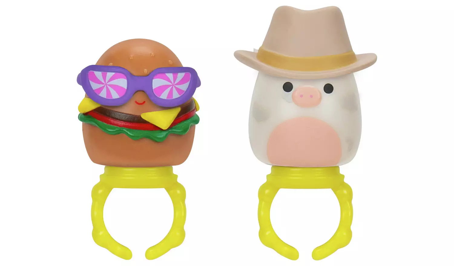 Squish-a-longs 8 Pack, Series 1 Style 1 - 1 Inch Mini Squish