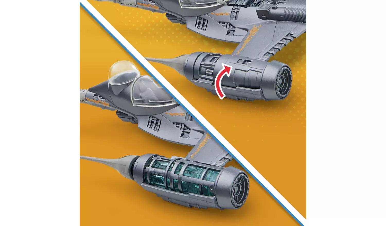 Star Wars Epic Hero The Mandalorian N-1 Starfighter Set