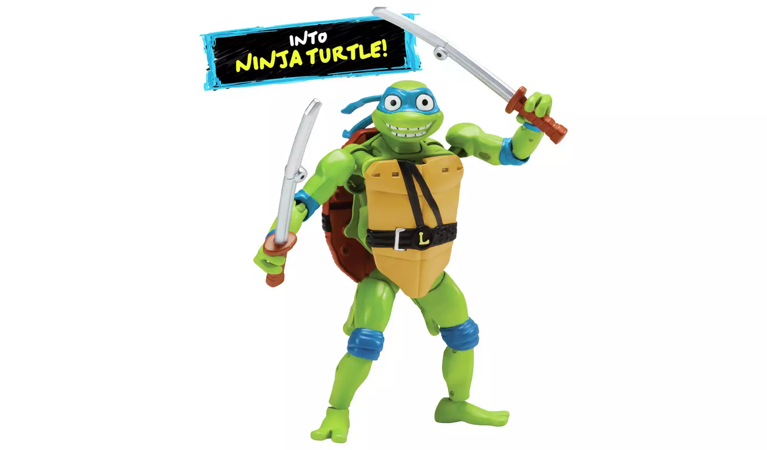 Teenage Mutant Ninja Turtles Pet To Ninja Leonardo Figure