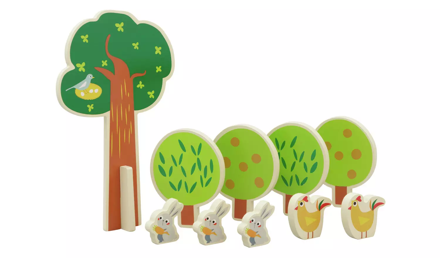 Chad Valley Wooden Farm - 40 Piece Set