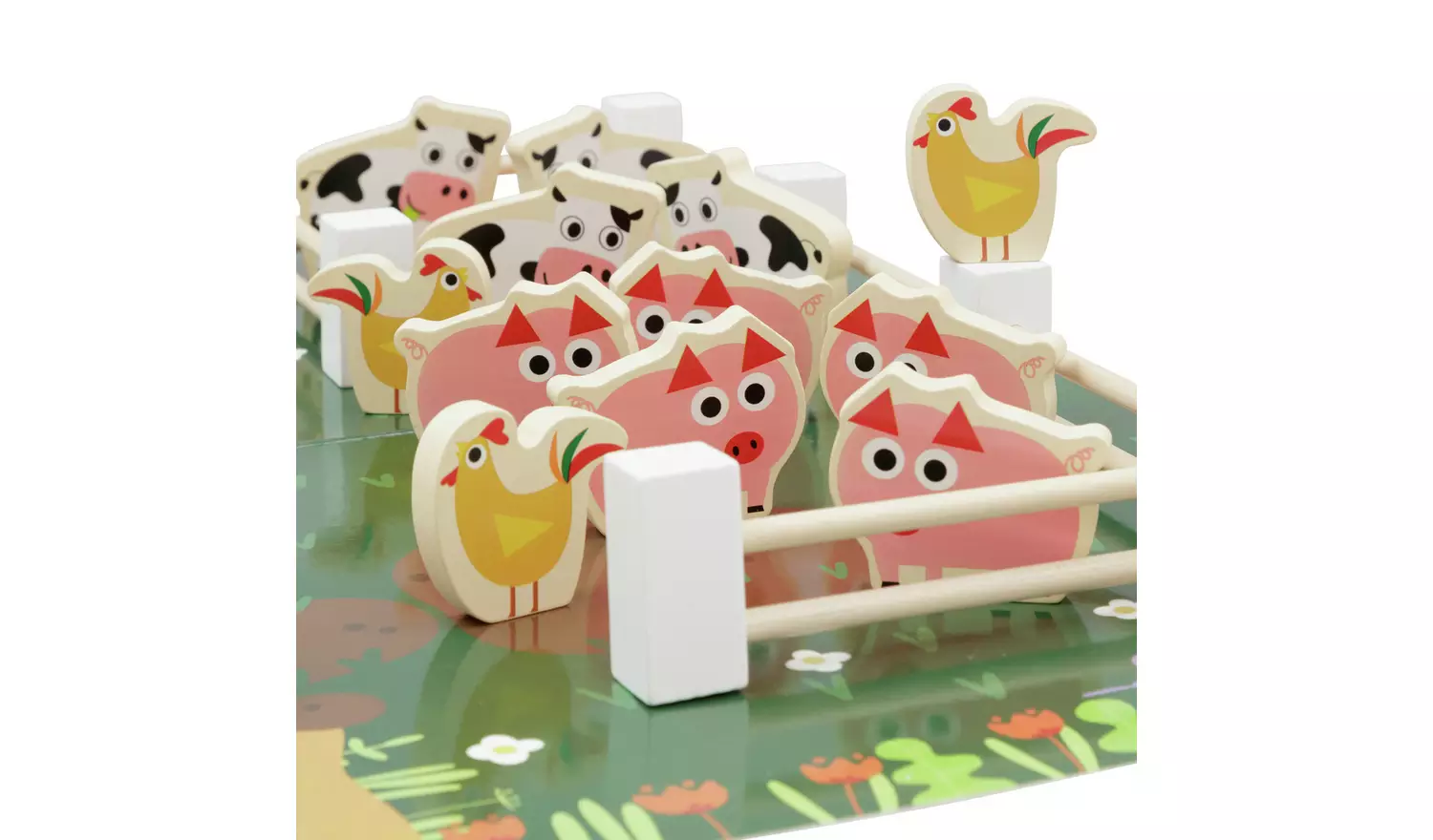 Chad Valley Wooden Farm - 40 Piece Set