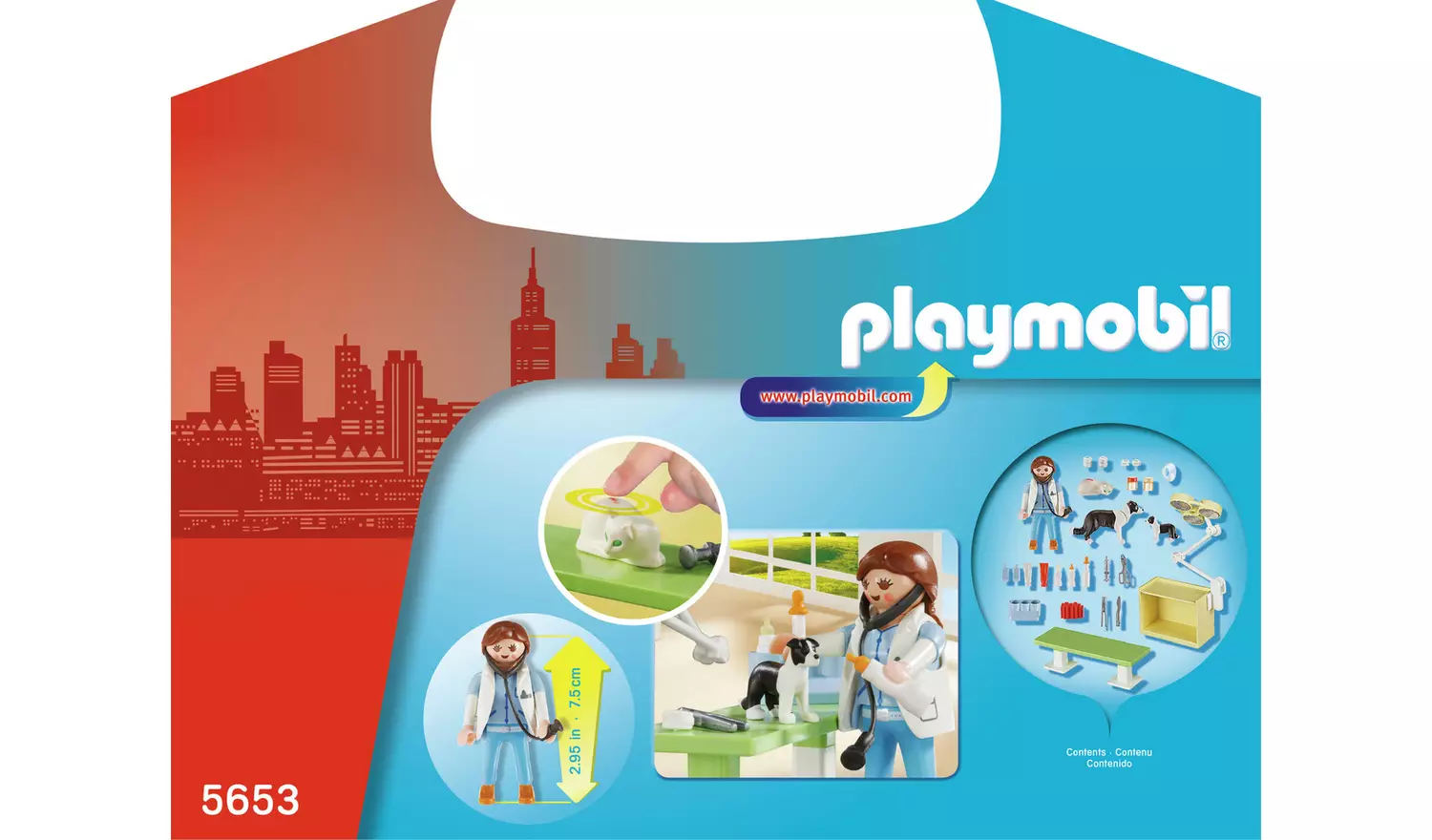 Playmobil 5653 City Life Vet Small Carry Case