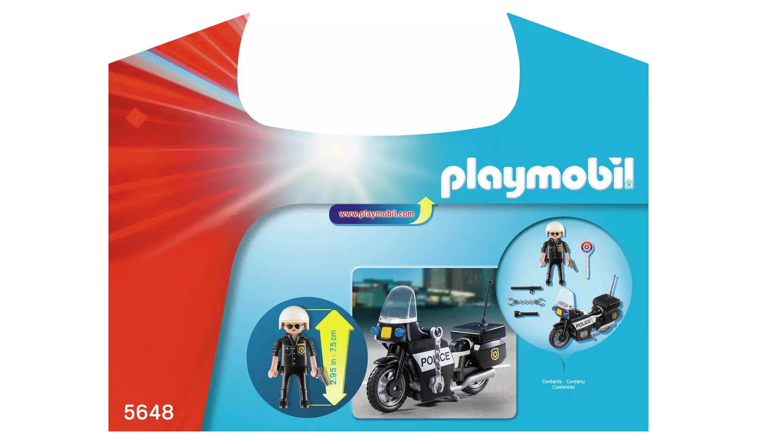 Playmobil 5648 City Action Police Small Carry Case