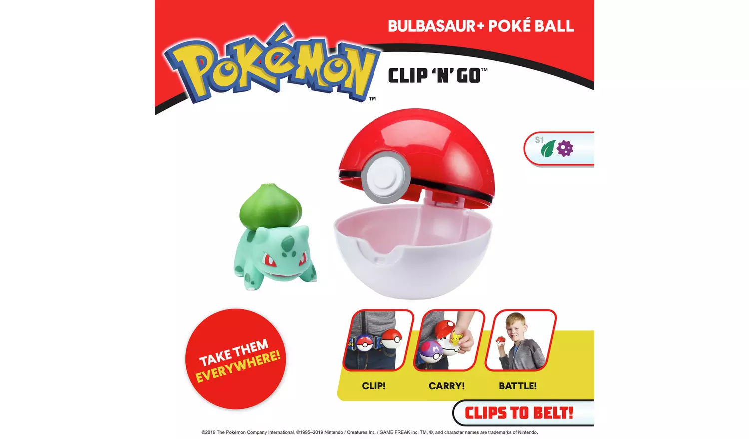 Pokémon Clip 'N' Go Battle Figure and Poké Ball