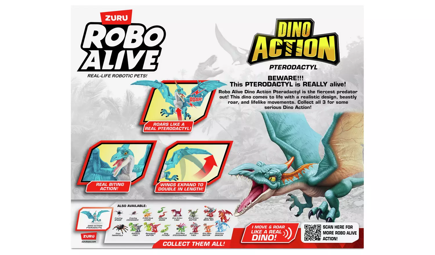 Zuru Robo Alive Dino Action Pterodactyl