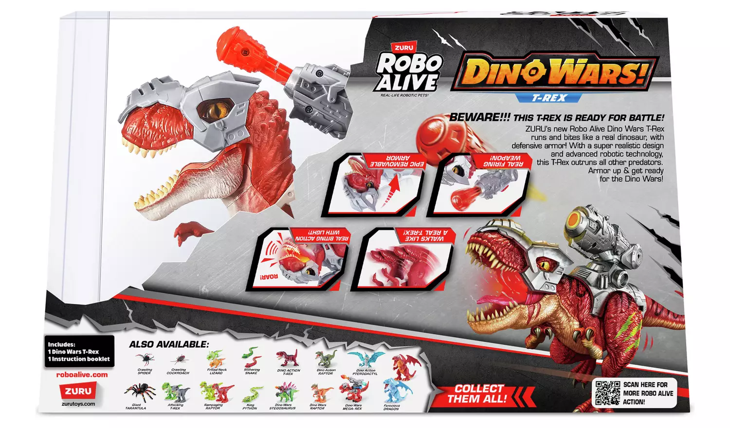 Zuru Robo Alive Dino Wars T-Rex Figure