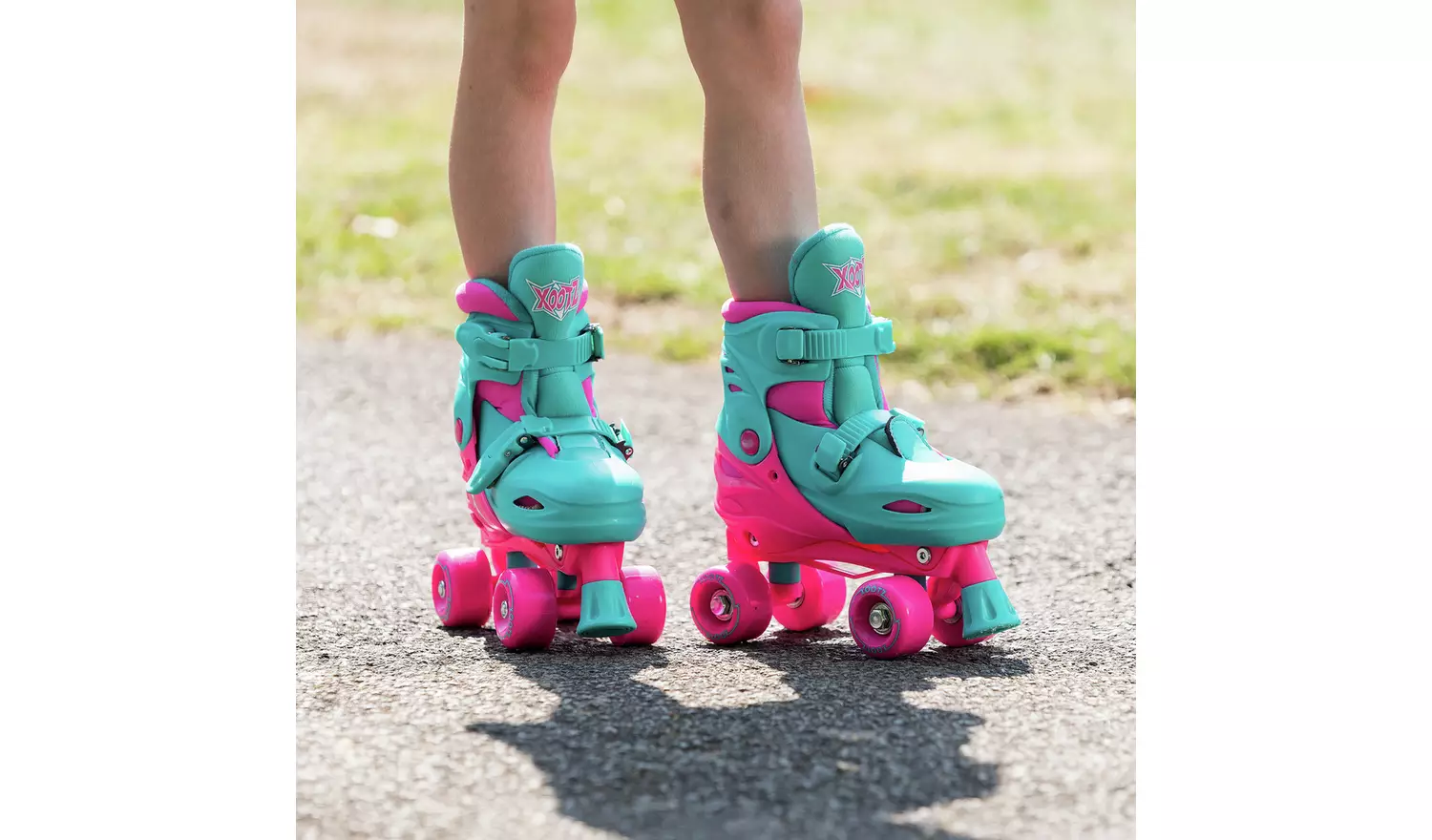Xootz Adjustable Quad Skates - Pink