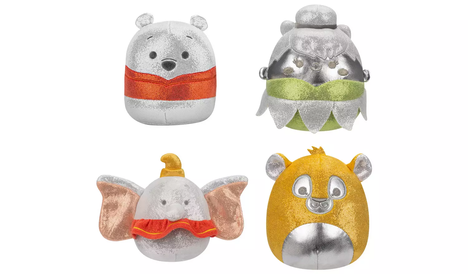 Original Squishmallows Disney100 5-inch 4-Pack Plush