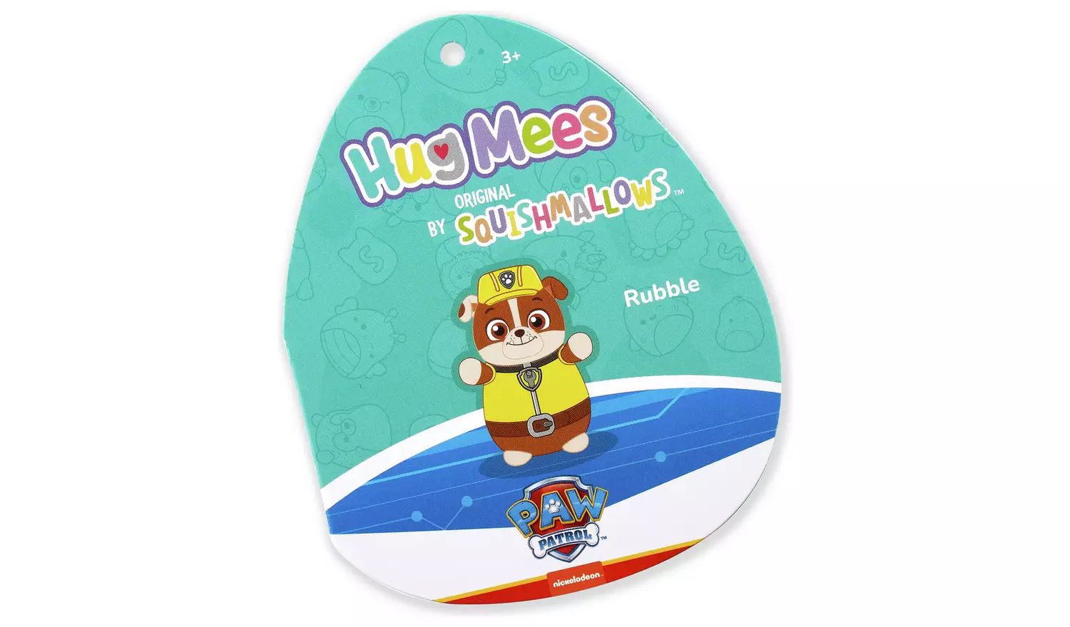 PAW Patrol Squishmallows HugMees 10 inch Rubble Soft Toy