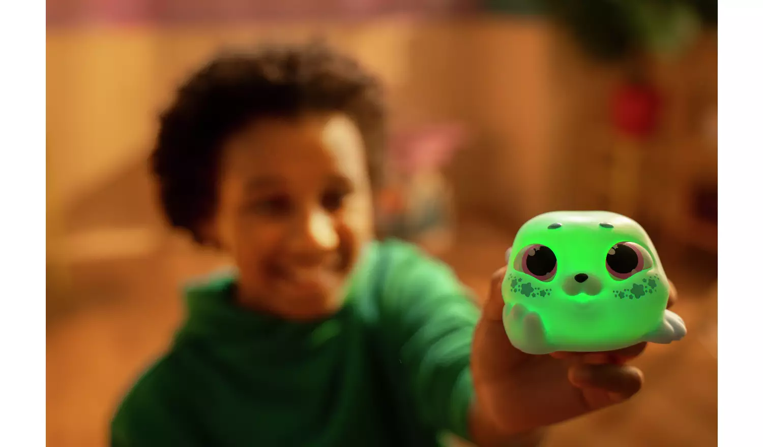 Animagic Let's Glo Blue Stars Seal Plush