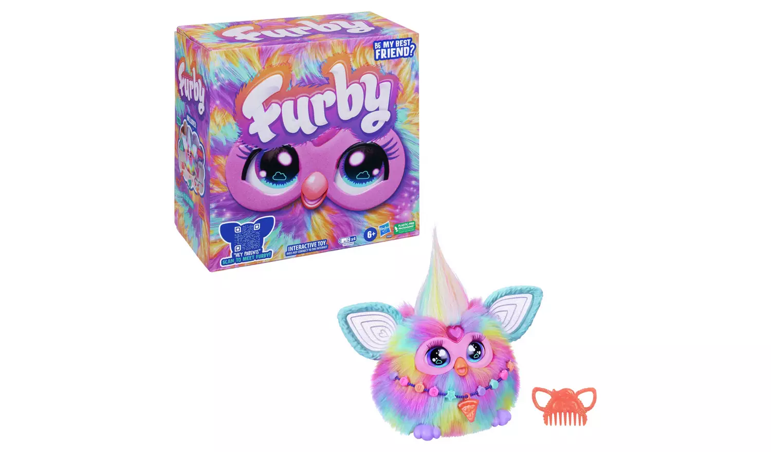 Furby Tie Dye Interactive Toy Plush