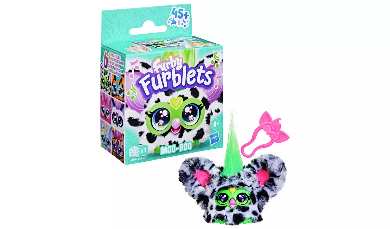 Hasbro Furby Moo Boo Furblet Interactive Plush Toy